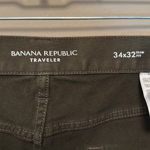 TRAVELER JEANS dark OLIVE GREEN 34x32